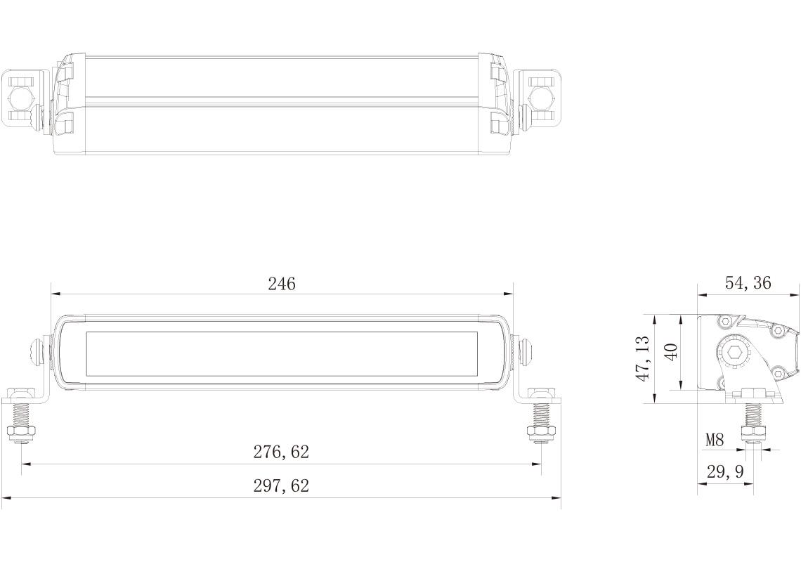 Slim LED-Bar 10’